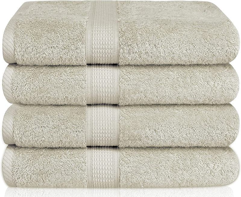 Ariv Towels - Bath Towels Set - Premium Bamboo Cotton Bath Towels - Ultra Absorbent, Soft Feel, Large and Quick Drying 30" X 52" (Duck Egg) - Towel Set of 4 Home & Garden > Linens & Bedding > Towels Terry Towels by SJL Linen  