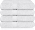 Ariv Towels - Bath Towels Set - Premium Bamboo Cotton Bath Towels - Ultra Absorbent, Soft Feel, Large and Quick Drying 30" X 52" (Grey) - Towel Set of 4 Home & Garden > Linens & Bedding > Towels Terry Towels by SJL White  