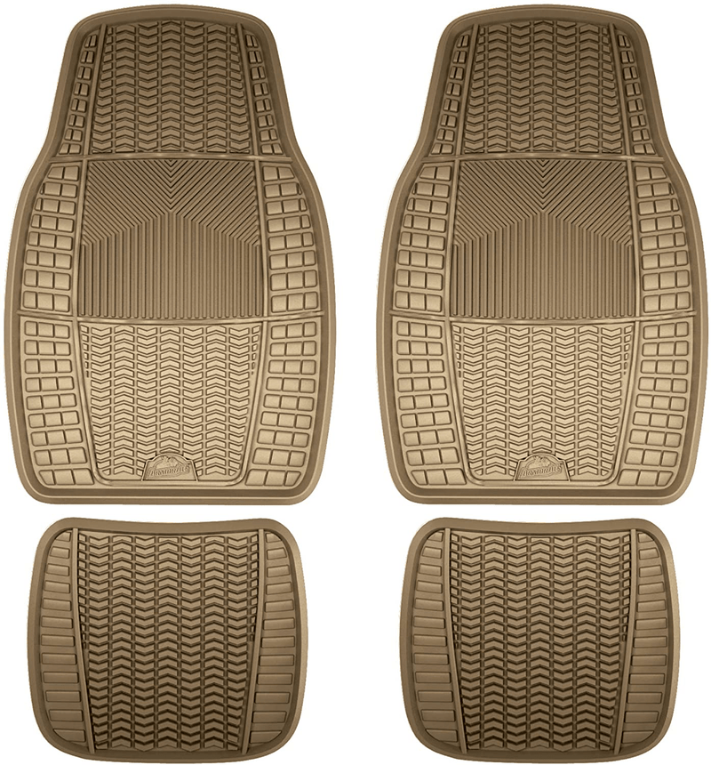 Armor All 78840ZN 4-Piece Black All Season Rubber Floor Mat Vehicles & Parts > Vehicle Parts & Accessories > Motor Vehicle Parts > Motor Vehicle Seating Armor All Tan 4-Piece Heavy Duty 