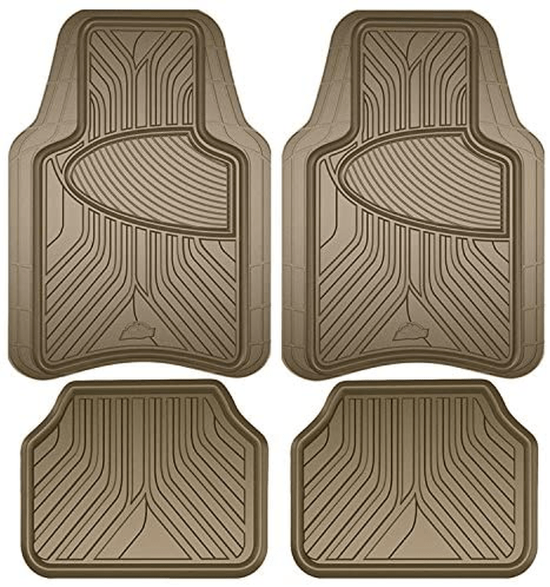 Armor All 78840ZN 4-Piece Black All Season Rubber Floor Mat Vehicles & Parts > Vehicle Parts & Accessories > Motor Vehicle Parts > Motor Vehicle Seating Armor All Tan 4-Piece 