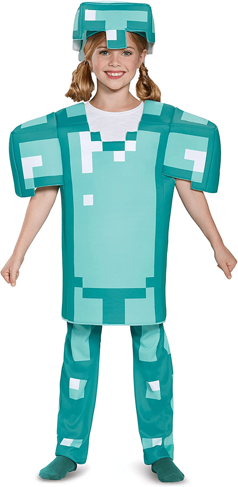 Armor Deluxe Minecraft Costume, Blue, Medium (7-8) Apparel & Accessories > Costumes & Accessories > Costumes Disguise   