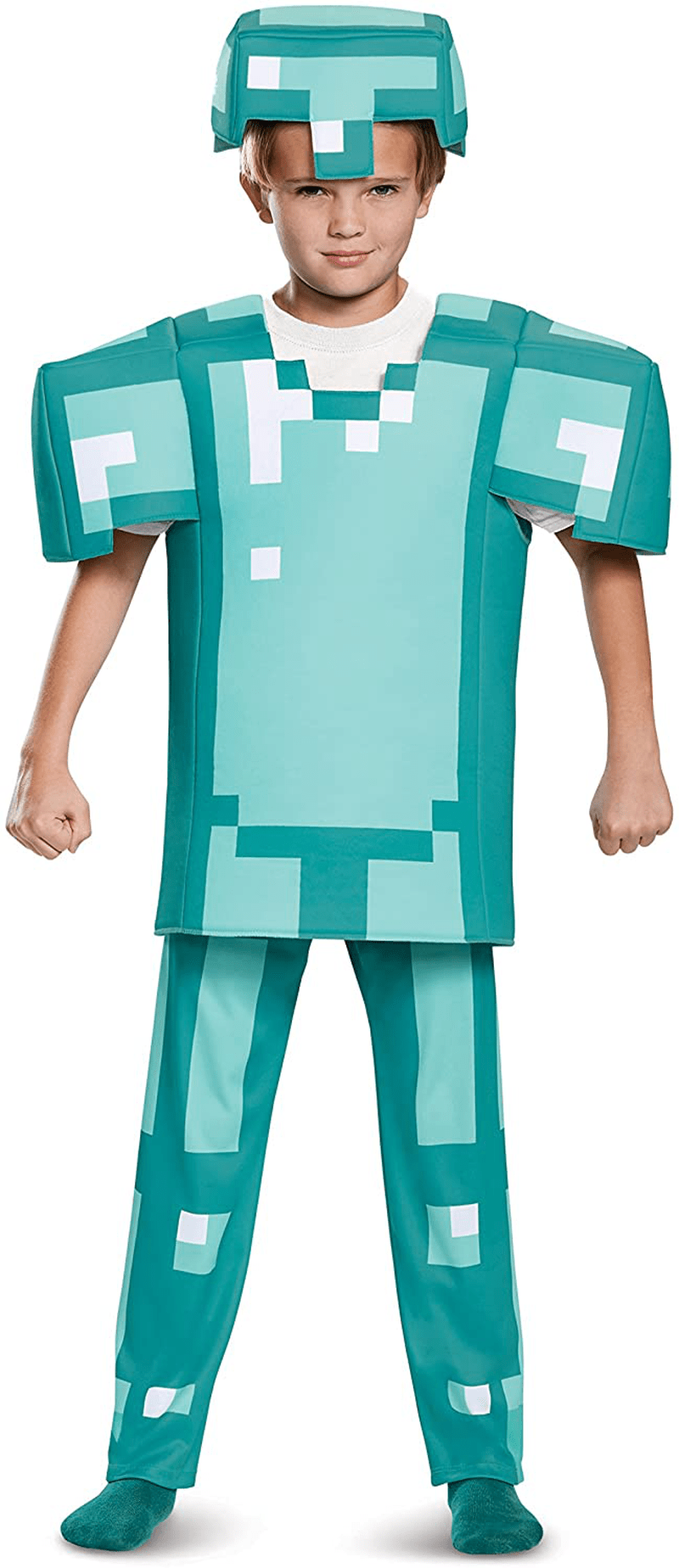 Armor Deluxe Minecraft Costume, Blue, Medium (7-8) Apparel & Accessories > Costumes & Accessories > Costumes Disguise   