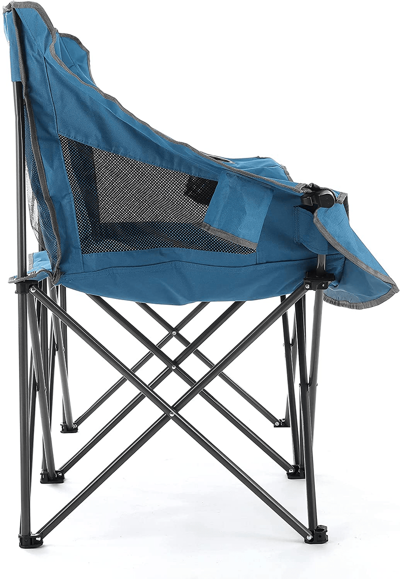 ARROWHEAD OUTDOOR Portable Folding Double Duo Camping Chair Loveseat W/ 2 Cup & Wine Glass Holder, Heavy-Duty Carrying Bag, Padded Seats & Armrests, Supports up to 500Lbs, Usa-Based Support Sporting Goods > Outdoor Recreation > Camping & Hiking > Camp Furniture ARROWHEAD OUTDOOR   