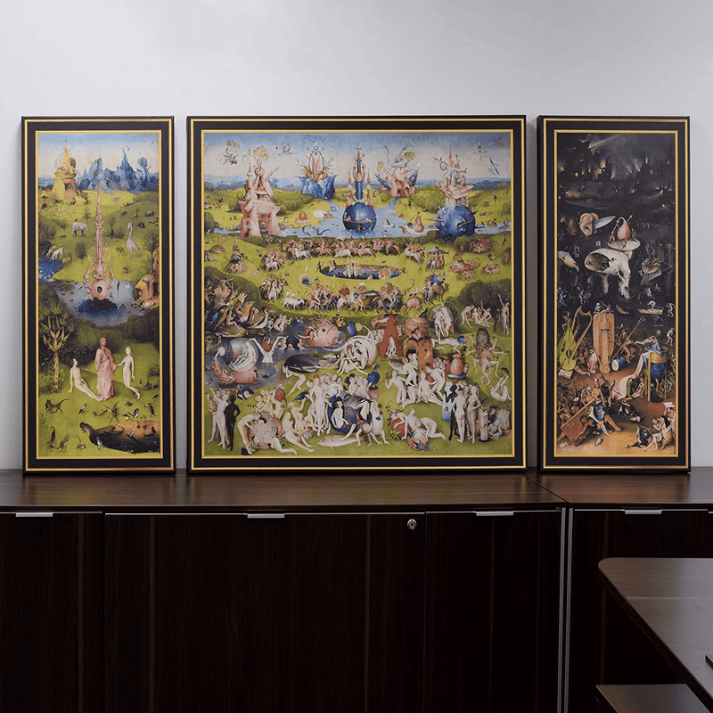 ARTCANVAS the Garden of Earthly Delights 1515 Canvas Art Print by Hieronymus Bosch with Printed Gold Frame - 76" X 40" (1.50" Deep) Home & Garden > Decor > Artwork > Posters, Prints, & Visual Artwork ARTCANVAS   