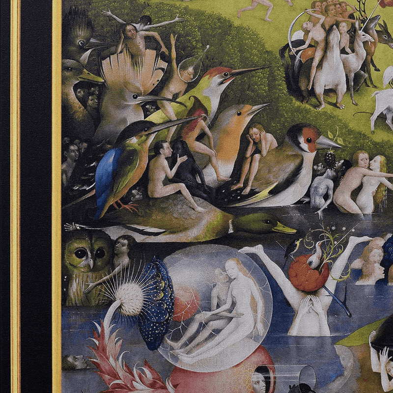 ARTCANVAS the Garden of Earthly Delights 1515 Canvas Art Print by Hieronymus Bosch with Printed Gold Frame - 76" X 40" (1.50" Deep) Home & Garden > Decor > Artwork > Posters, Prints, & Visual Artwork ARTCANVAS   