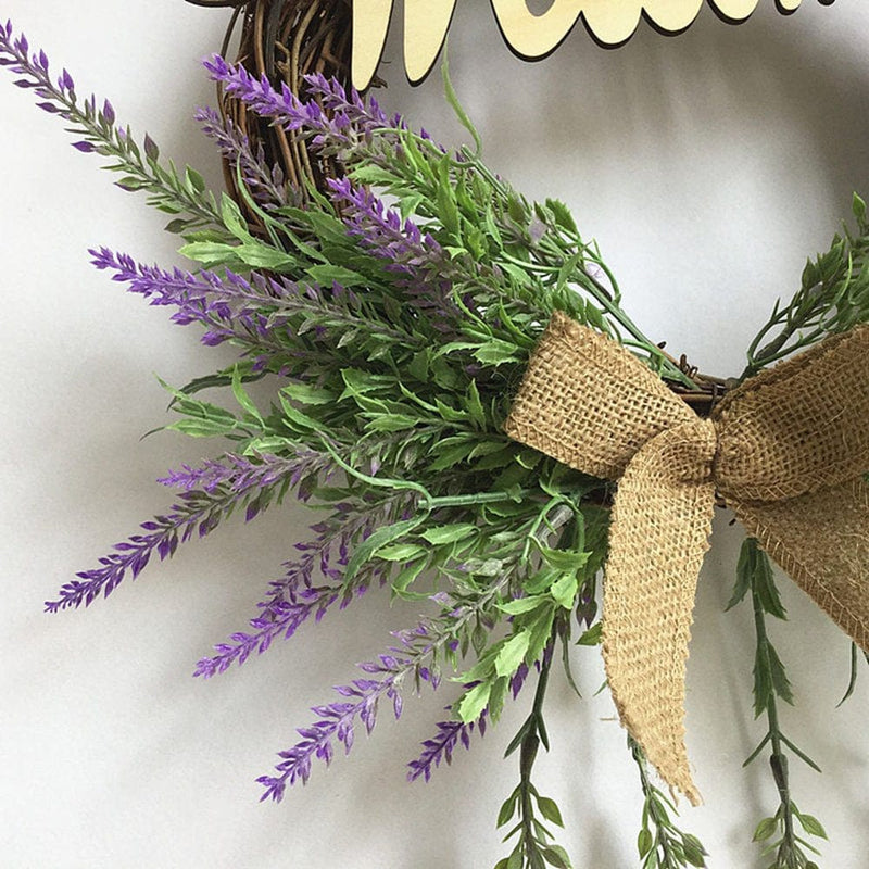 Artificial Romantic Lavender Garland Home Bar Wedding Party Hanging Decor for Valentine'S Day Christmas Hello Welcome Wall Lintel Window Decorations Festive Supplies  Famyfamy   