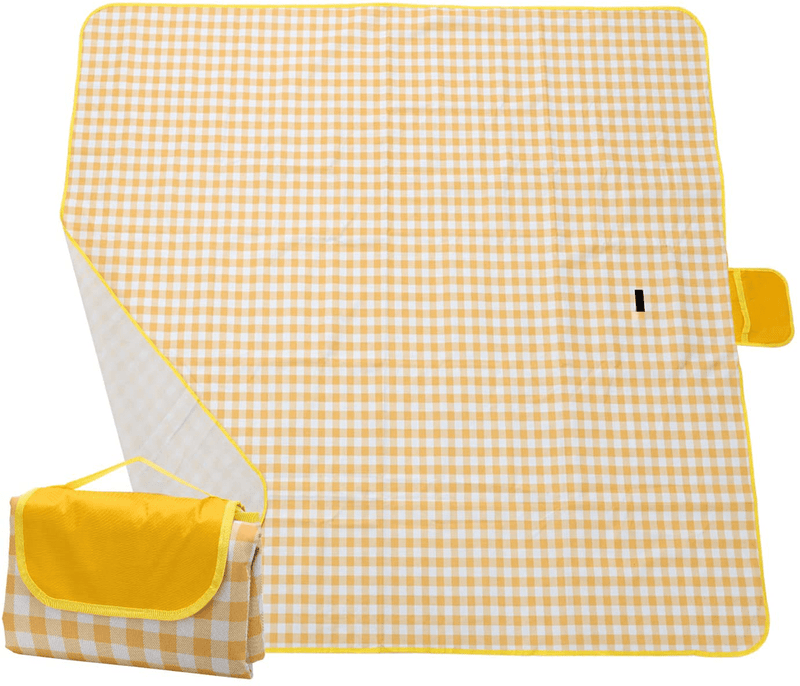 ARTISHION Outdoor Picnic Blanket Foldable Picnic Mat Waterproof Sandproof 3-Layer Extra Large for Family Travel Beach Camping Hiking 80”x60” / 80”x80” (Brown, 80" x 60") Home & Garden > Lawn & Garden > Outdoor Living > Outdoor Blankets > Picnic Blankets ARTISHION Yellow 80" x 80" 