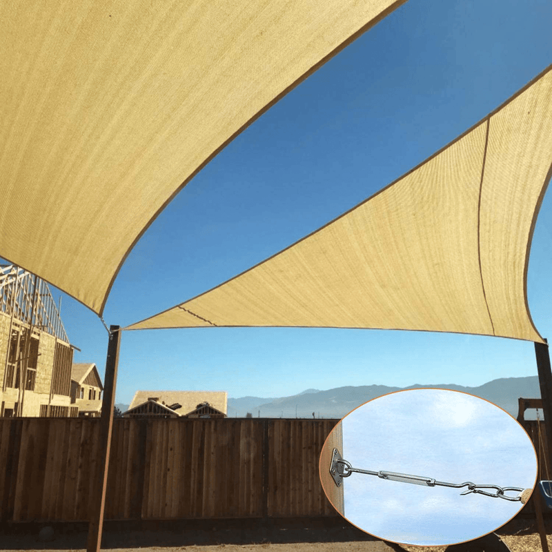 Artpuch Sun Shade Sail Hardware Kit for Triangle Sun Shade Sail Installation 304 Stainless Steel 6 Inches Silver Home & Garden > Lawn & Garden > Outdoor Living > Outdoor Umbrella & Sunshade Accessories Artpuch   