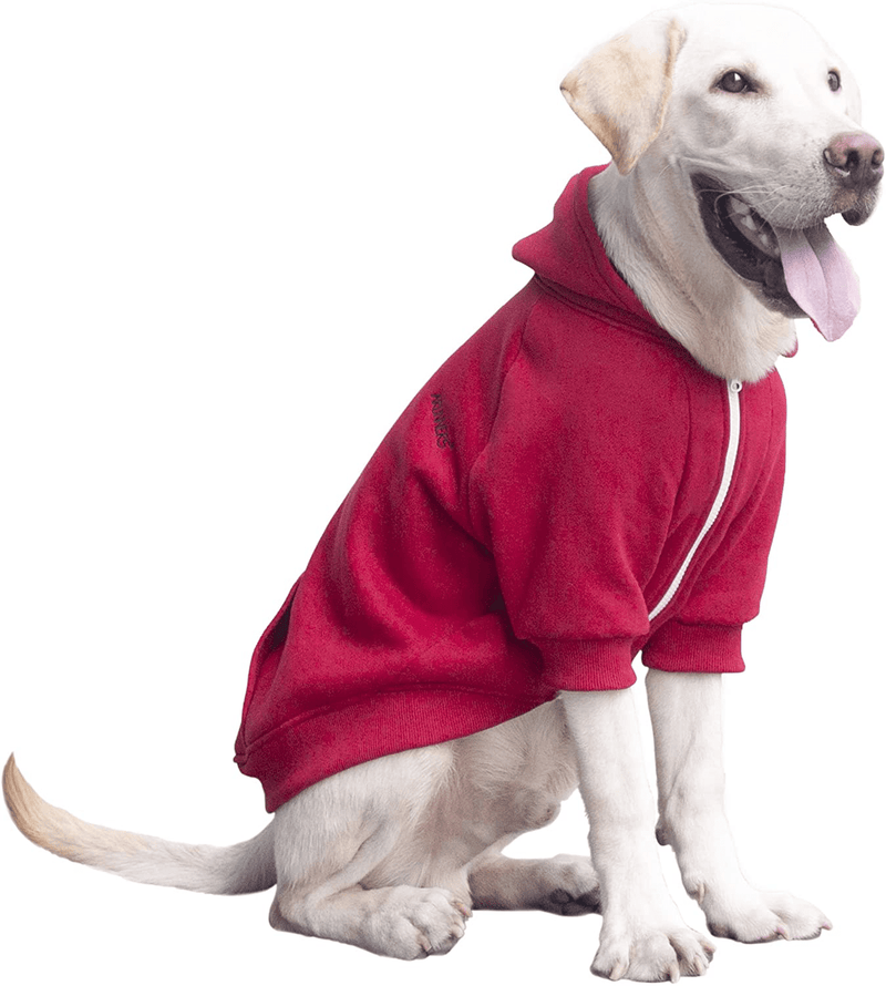 ARUNNERS Dog Hoodies Clothes for Large Pet Dogs Boys and Girls Animals & Pet Supplies > Pet Supplies > Dog Supplies > Dog Apparel ARUNNERS Red 4X-Large 