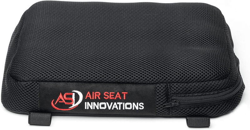 ASI - Motorcycle Air Seat Cushion, Rear or Small Seat Size, Extends Ride time and Increases Circulation, Reduces Vibration, 12" X 9.5" x 2"