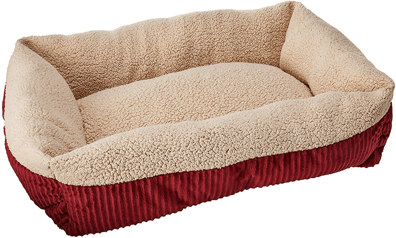 ASPEN PET Self Warming Beds Animals & Pet Supplies > Pet Supplies > Dog Supplies > Dog Beds Petmate Barn Red/Cream Rectangular Lounger 30 X 24