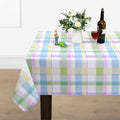 ASPMIZ Easter Bunny Tablecloth, Flowers Rabbit Table Cloth, Buffalo Plaid Checkered Tablecloths, Spring Floral Waterproof Tablecloth Rectangle for Dinner Party Decoration, 60 X 120 Inch Home & Garden > Decor > Seasonal & Holiday Decorations ASPMIZ Buffalo Plaid Rectangle 60" × 84" 