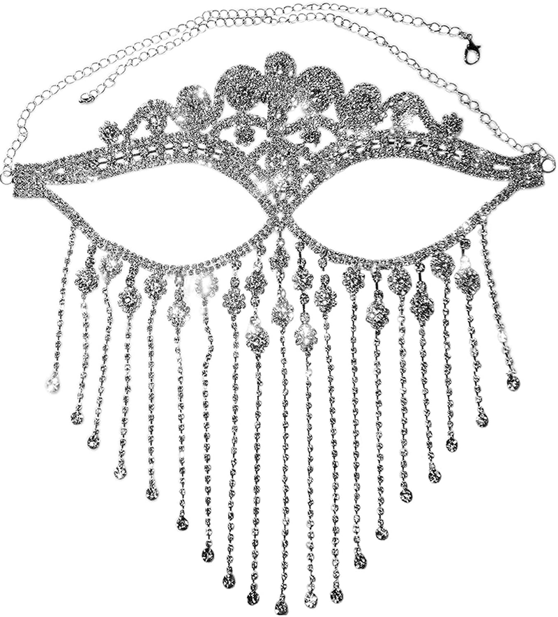 Astage Lady Cosplay Belly Dance Jewelry Coin Veil Halloween Dance Play Accessories Apparel & Accessories > Costumes & Accessories > Masks Astage Style1 One Size 