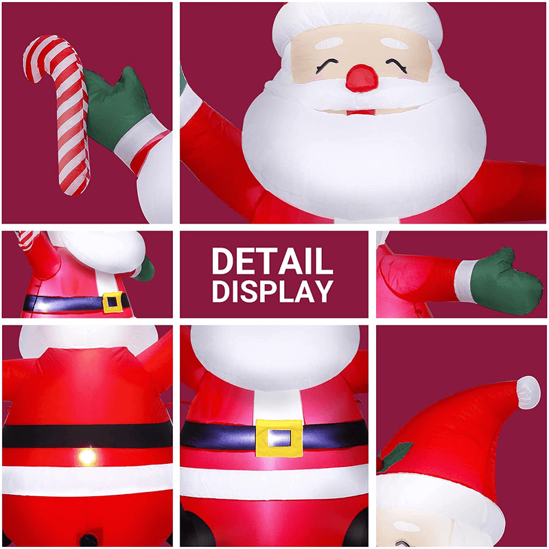 ASTEROUTDOOR 5FT Inflatable Christmas Santa Clause, Holiday Decoration, LED Lights, Blow Up Yard Décor, New for 2021, Red Home & Garden > Decor > Seasonal & Holiday Decorations& Garden > Decor > Seasonal & Holiday Decorations AsterOutdoor   