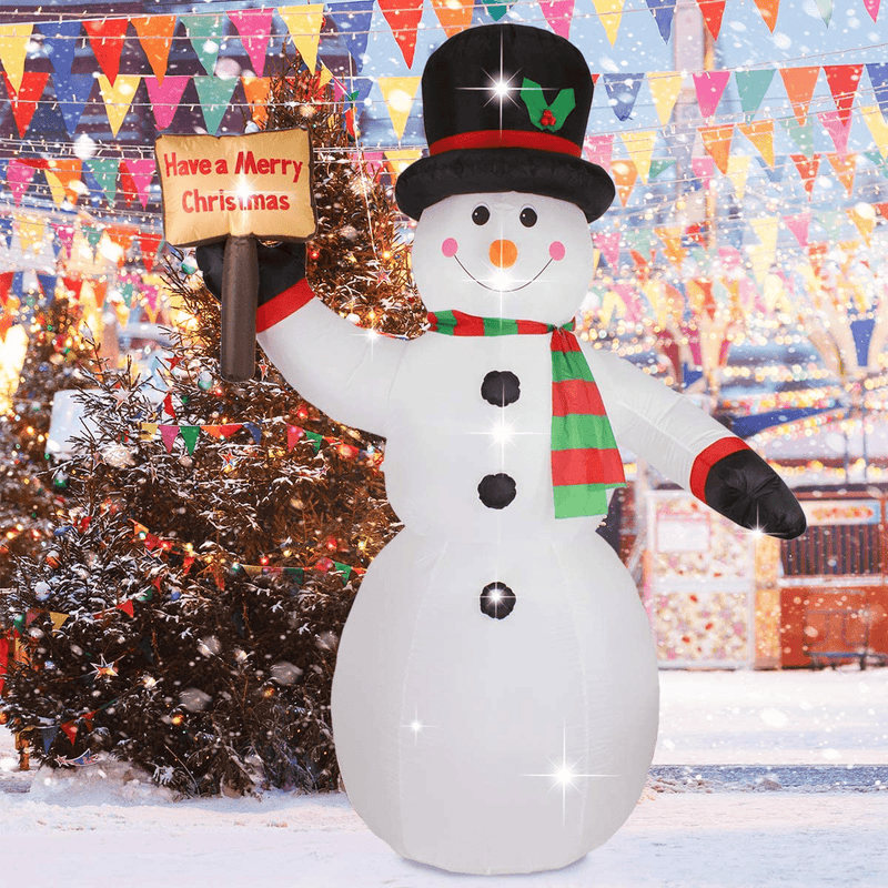 ASTEROUTDOOR 5FT Inflatable Christmas Santa Clause, Holiday Decoration, LED Lights, Blow Up Yard Décor, New for 2021, Red Home & Garden > Decor > Seasonal & Holiday Decorations& Garden > Decor > Seasonal & Holiday Decorations AsterOutdoor 8FT Snowman w/ Board  
