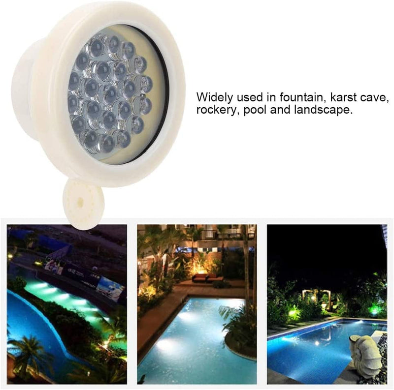 Astibym Full Sealing Waterproof Low Power Consumption LED Underwater Lamp 22LED 24V Courtyard Underwater Light for Fountain Landscape Decoration Home & Garden > Pool & Spa > Pool & Spa Accessories Astibym   