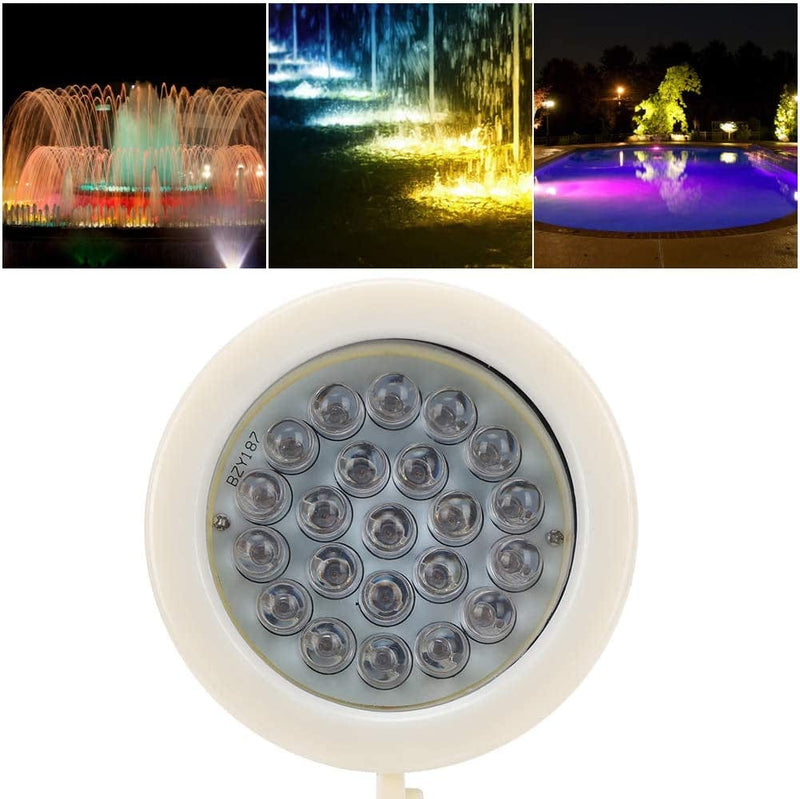 Astibym Full Sealing Waterproof Low Power Consumption LED Underwater Lamp 22LED 24V Courtyard Underwater Light for Fountain Landscape Decoration Home & Garden > Pool & Spa > Pool & Spa Accessories Astibym   