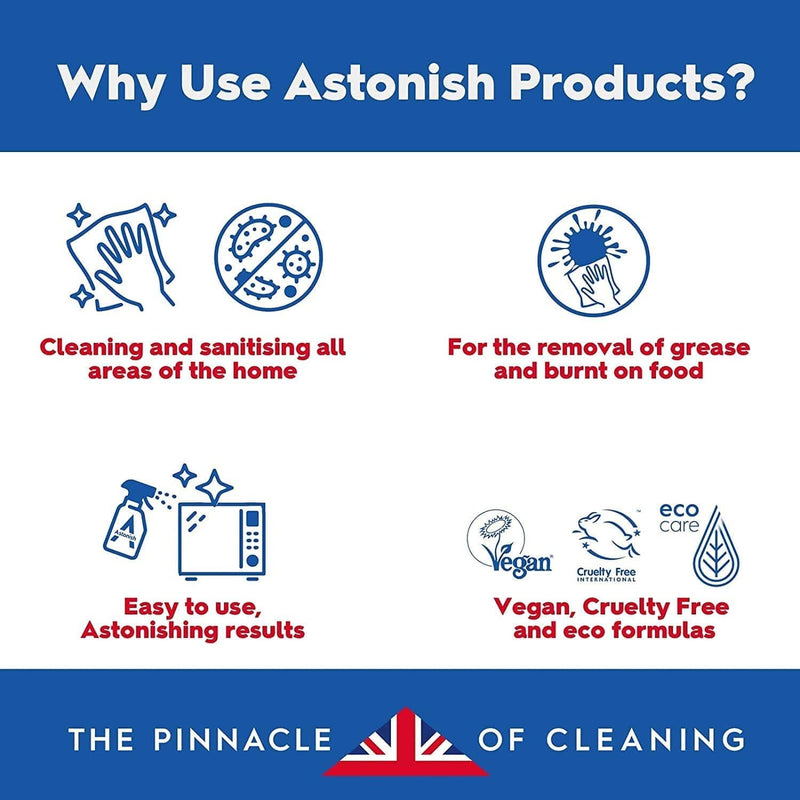 Astonish Oven & Cookware Cleaning Paste for Glass, Appliances, Ceramics, Stovetop & Pyrex - All Purpose Kitchen Cleaner - Heavy Duty Stainless Steel Degreaser Removes Baked on Grease & Grime, 150G Tub Home & Garden > Household Supplies > Household Cleaning Supplies Astonish   
