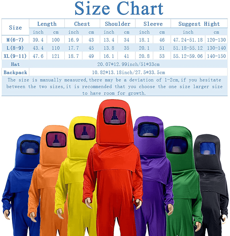 Astronaut Costume A-mong Jumpsuits Kids Boys Halloween Cosplay Christmas Party Apparel & Accessories > Costumes & Accessories > Costumes JQMAO   