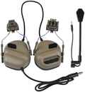 ATAIRSOFT Tactical Headset war Unlimited Power intercom with Microphone Waterproof Headphones, no Noise Reduction Function  ATAIRSOFT TAN  