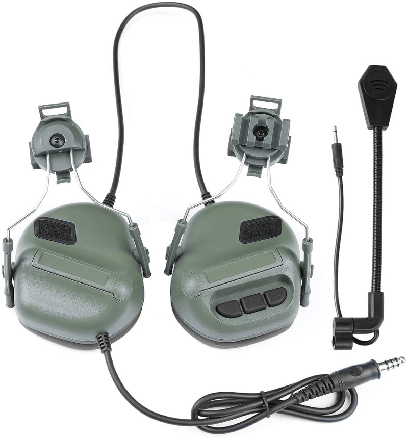ATAIRSOFT Tactical Headset war Unlimited Power intercom with Microphone Waterproof Headphones, no Noise Reduction Function  ATAIRSOFT OD  