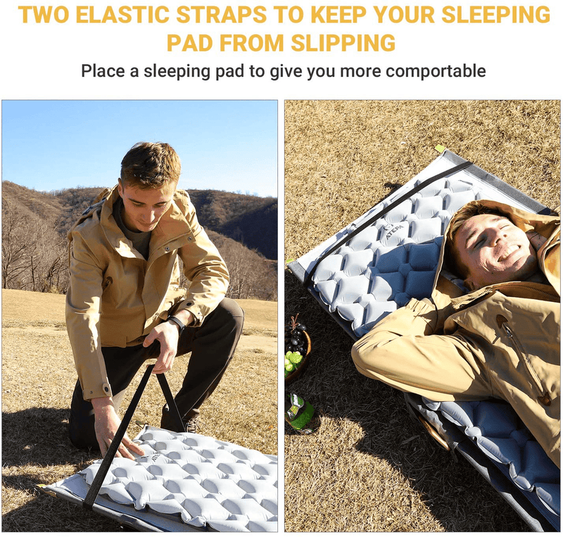 ATEPA Ultralight Folding Camping Cot for Adult Portable Camp Cot Lightweight Sleeping Bed Cot with Side Pocket for Backpacking,Travel, Office Nap,Hiking (4.4 Lbs)Supports up to 265 Lbs