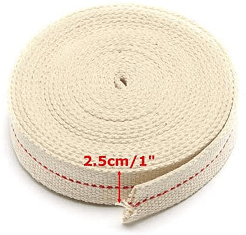AtFipan 1 Inch Flat 15 Foot Cotton Wick For Oil Lamps and Lanterns 4.5M Length Home & Garden > Lighting Accessories > Oil Lamp Fuel AtFipan   
