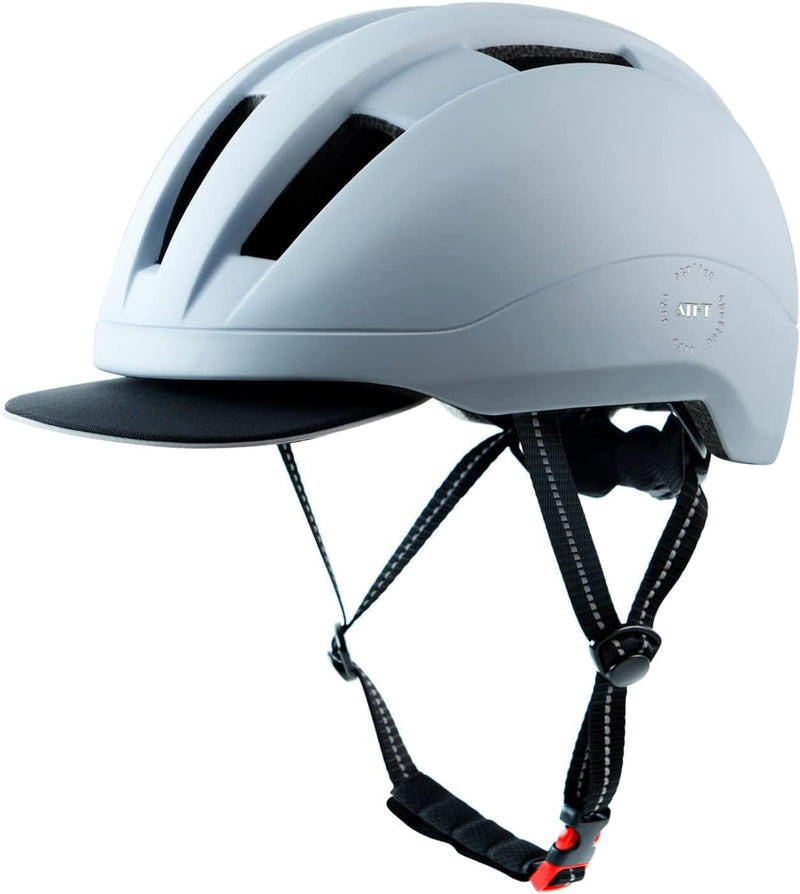 Atphfety Adult Bike Helmet, Commuter Bicycle Helmet for Men Women Urban Scooter Cycling Skateboarding Sporting Goods > Outdoor Recreation > Cycling > Cycling Apparel & Accessories > Bicycle Helmets Atphfetydirect white  