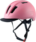 Atphfety Adult Bike Helmet, Commuter Bicycle Helmet for Men Women Urban Scooter Cycling Skateboarding Sporting Goods > Outdoor Recreation > Cycling > Cycling Apparel & Accessories > Bicycle Helmets Atphfetydirect pink  