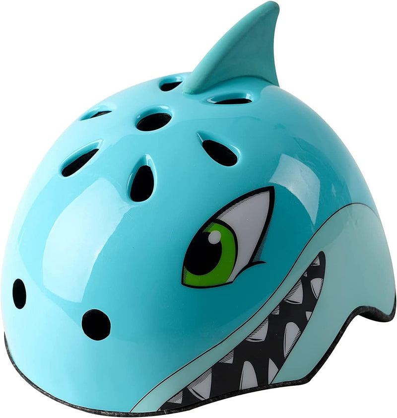 Atphfety Toddler Kids Bike Helmet,Multi-Sport Helmet for Cycling Skateboard Scooter Skating,2 Sizes,From Toddler to Youth Sporting Goods > Outdoor Recreation > Cycling > Cycling Apparel & Accessories > Bicycle Helmets AtphfetyDirect Blue shark S: 50-54 cm / 19.6"-21.3" 