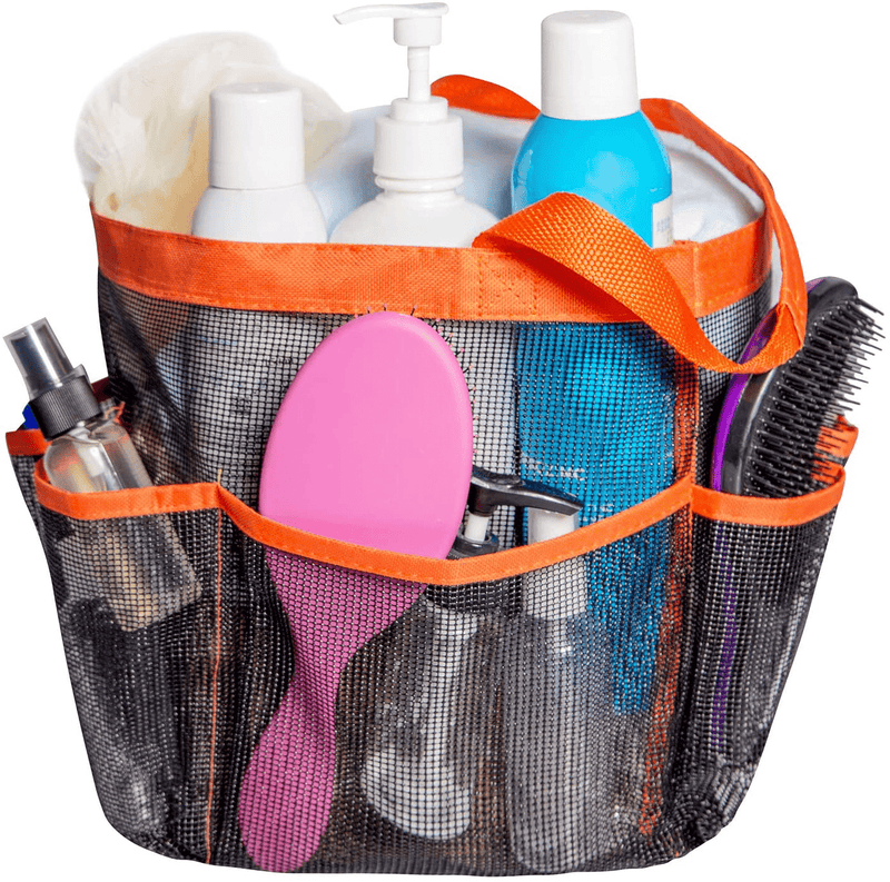 Attmu Mesh Shower Caddy for College Dorm Room Essentials, Hanging Portable Tote Bag Toiletry for Bathroom Accessories Sporting Goods > Outdoor Recreation > Camping & Hiking > Portable Toilets & Showers Attmu   