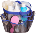 Attmu Mesh Shower Caddy for College Dorm Room Essentials, Hanging Portable Tote Bag Toiletry for Bathroom Accessories Sporting Goods > Outdoor Recreation > Camping & Hiking > Portable Toilets & Showers Attmu Blue  