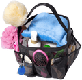 Attmu Mesh Shower Caddy for College Dorm Room Essentials, Hanging Portable Tote Bag Toiletry for Bathroom Accessories Sporting Goods > Outdoor Recreation > Camping & Hiking > Portable Toilets & Showers Attmu Black  