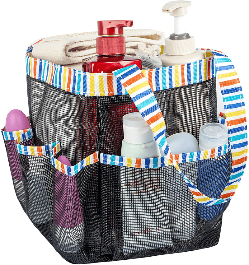 Attmu Portable Mesh Shower Caddy, College Dorm Essentials Bathroom Quick Dry Waterproof Shower Tote Bag Sporting Goods > Outdoor Recreation > Camping & Hiking > Portable Toilets & Showers Attmu   
