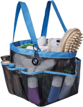 Attmu Portable Mesh Shower Caddy, College Dorm Essentials Bathroom Quick Dry Waterproof Shower Tote Bag Sporting Goods > Outdoor Recreation > Camping & Hiking > Portable Toilets & Showers Attmu Blue  