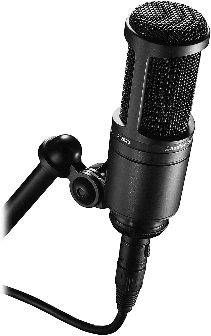 Audio-Technica AT2020 Cardioid Condenser Studio XLR Microphone, Ideal for Project/Home Studio Applications Electronics > Audio > Audio Components > Microphones Audio-Technica AT2020  