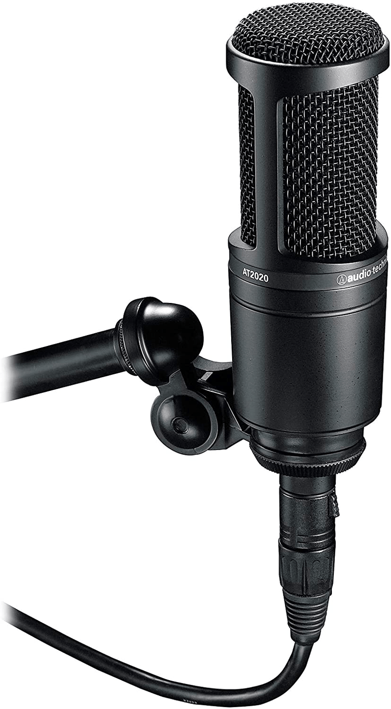 Audio-Technica AT2020 Cardioid Condenser Studio XLR Microphone, Ideal for Project/Home Studio Applications Electronics > Audio > Audio Components > Microphones Audio-Technica   