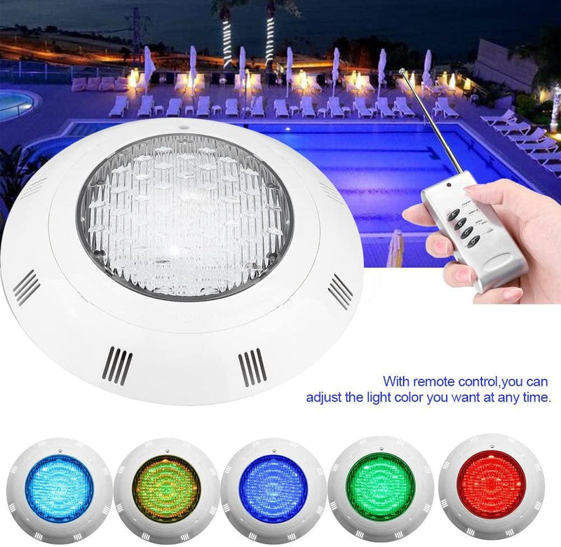 AUNMAS 12V LED Swimming Pool Lighting 24 LED RGB Multi-Color Underwater Bright Light with Remote Control Home & Garden > Pool & Spa > Pool & Spa Accessories AUNMAS   
