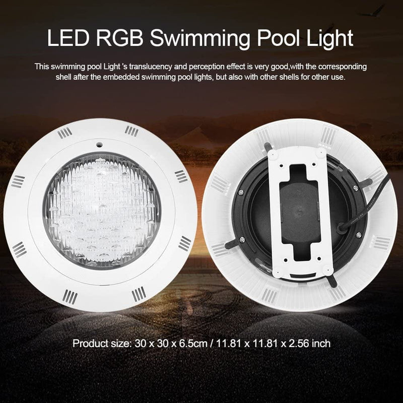 AUNMAS 12V LED Swimming Pool Lighting 24 LED RGB Multi-Color Underwater Bright Light with Remote Control Home & Garden > Pool & Spa > Pool & Spa Accessories AUNMAS   
