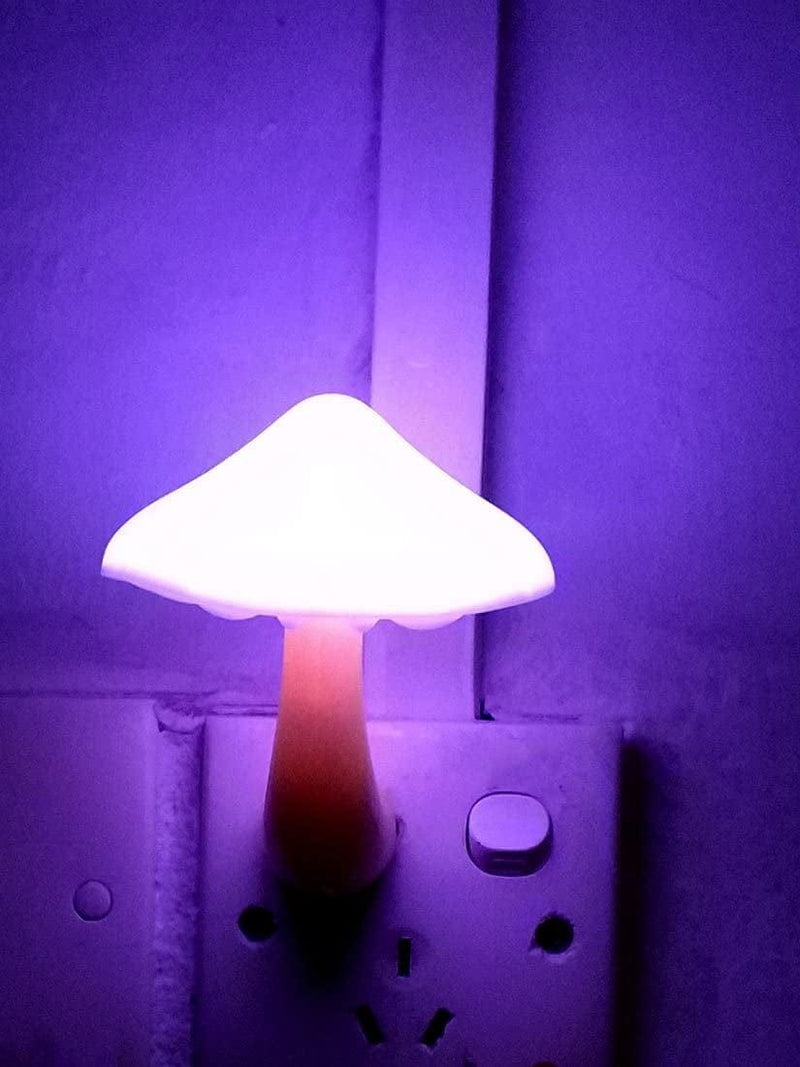 AUSAYE 2Pack Sensor LED Night Light Plug in Lamp 7 Color Changing Mushroom Light Cute Night Lights for Adults Kids Nightlight Bedroom, Bathroom,Toilet,Hallway,Stairs,Kitchen Home & Garden > Lighting > Night Lights & Ambient Lighting AUSAYE   