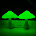 AUSAYE 2Pack Sensor LED Night Light Plug in Lamp 7 Color Changing Mushroom Light Cute Night Lights for Adults Kids Nightlight Bedroom, Bathroom,Toilet,Hallway,Stairs,Kitchen Home & Garden > Lighting > Night Lights & Ambient Lighting AUSAYE Green  