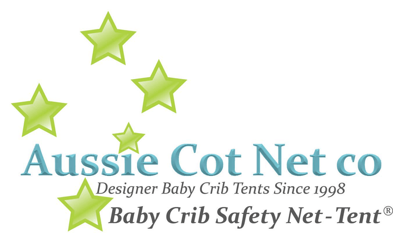 Aussie Cot Net Baby Crib Safety Tents - Premium Crib Tent to Keep Baby from Climbing Out - See-Through Crib Netting - Mosquito Net - Pop-Up Crib Tent Sporting Goods > Outdoor Recreation > Camping & Hiking > Mosquito Nets & Insect Screens AUSSIE COT NET CO DESIGNER BABY CRIB TENTS SINCE 1998 BABY CRIB SAFETY NET - TENT   