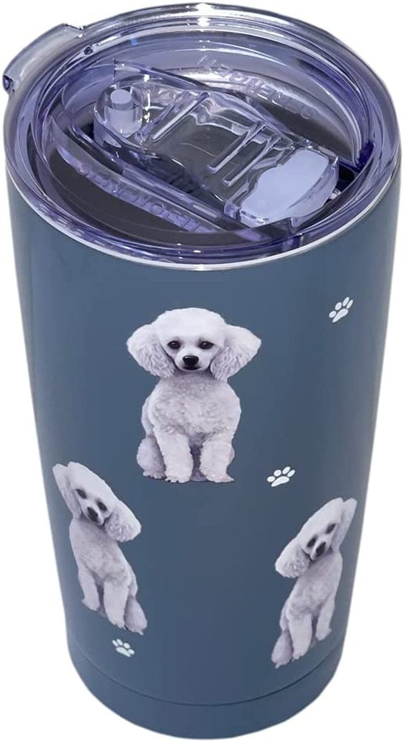 Australian Shepherd SERENGETI 16 Oz. Stainless Steel, Vacuum Insulated Tumbler with Spill Proof Lid - 3D Print - Insulated Travel Mug for Hot or Cold Drinks (Australian Shepherd Tumbler) Home & Garden > Kitchen & Dining > Tableware > Drinkware SERENGETI Poodle Tumbler  