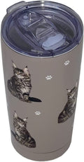 Australian Shepherd SERENGETI 16 Oz. Stainless Steel, Vacuum Insulated Tumbler with Spill Proof Lid - 3D Print - Insulated Travel Mug for Hot or Cold Drinks (Australian Shepherd Tumbler) Home & Garden > Kitchen & Dining > Tableware > Drinkware SERENGETI Maine Coon Cat Tumbler  