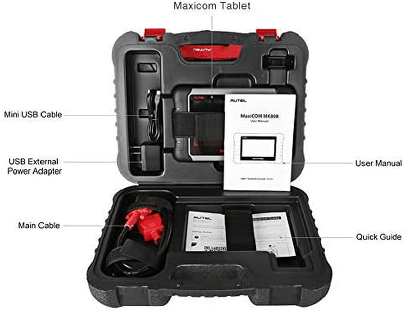 Autel Scanner MaxiCOM MK808, 2021 Newest OBD2 Car Diagnostic Scanner, Equipped with 25+ Maintenance Functions, All System Diagnosis, IMMO/EPB/BMS/SAS/TPMS/AutoVIN/ABS Bleeding (Original)  Autel   
