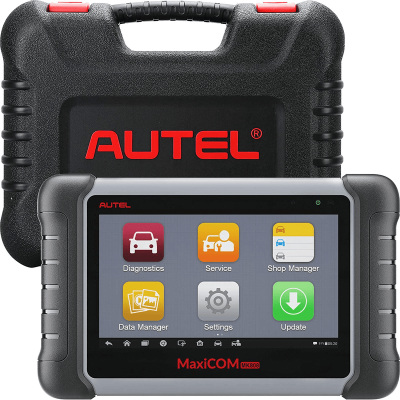 Autel Scanner MaxiCOM MK808, 2021 Newest OBD2 Car Diagnostic Scanner, Equipped with 25+ Maintenance Functions, All System Diagnosis, IMMO/EPB/BMS/SAS/TPMS/AutoVIN/ABS Bleeding (Original)  Autel Default Title  