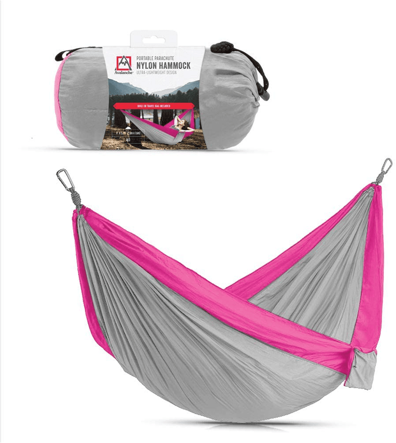 Avalanche Hammock Underquilt for Camping, Outdoor Sleeping - Includes Tree Straps, Carry Bag (Underquilt - Red) Home & Garden > Lawn & Garden > Outdoor Living > Hammocks Avalanche Gray/Pink  