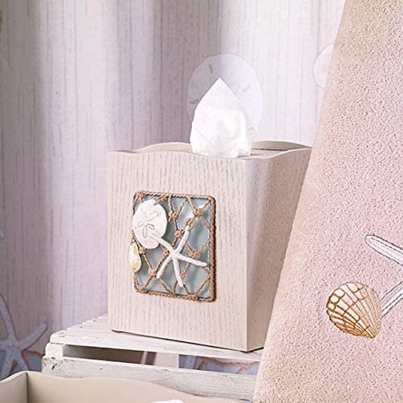 Avanti Home - Seaglass Collection - 3 Pc Decorative Embroidered Towel Set Home & Garden > Linens & Bedding > Towels Avanti Linens   
