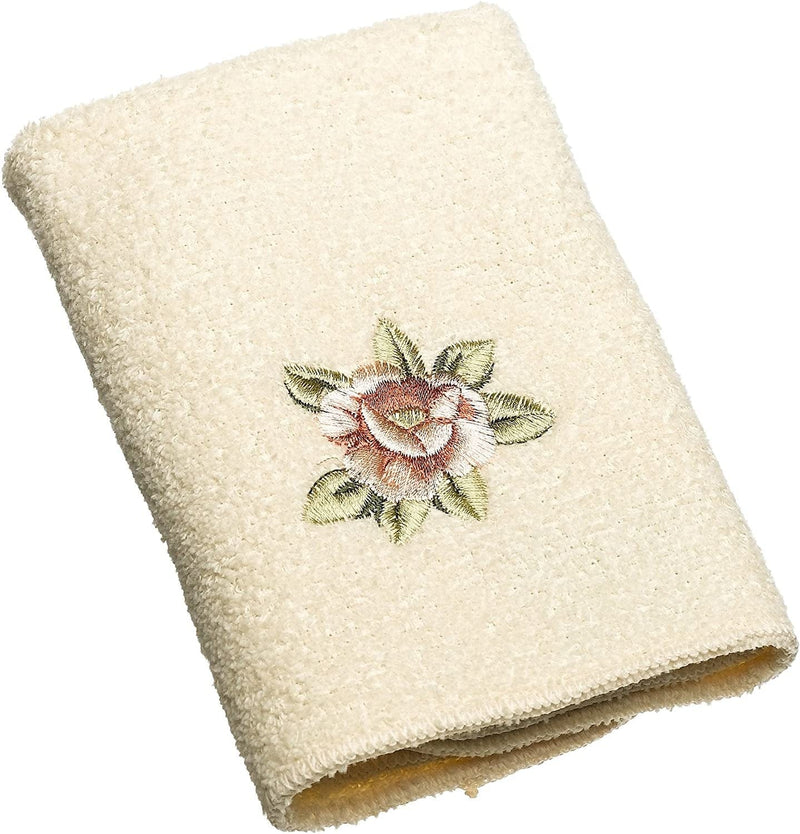Avanti Linens 5412IVR Rosefan Hand Towel, Ivory Home & Garden > Linens & Bedding > Towels Avanti Linens Washcloth  