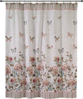 Avanti Linens Butterfly Garden Collection, Embroidered Bath Towel, White Home & Garden > Linens & Bedding > Towels Avanti Linens White Shower Curtain 